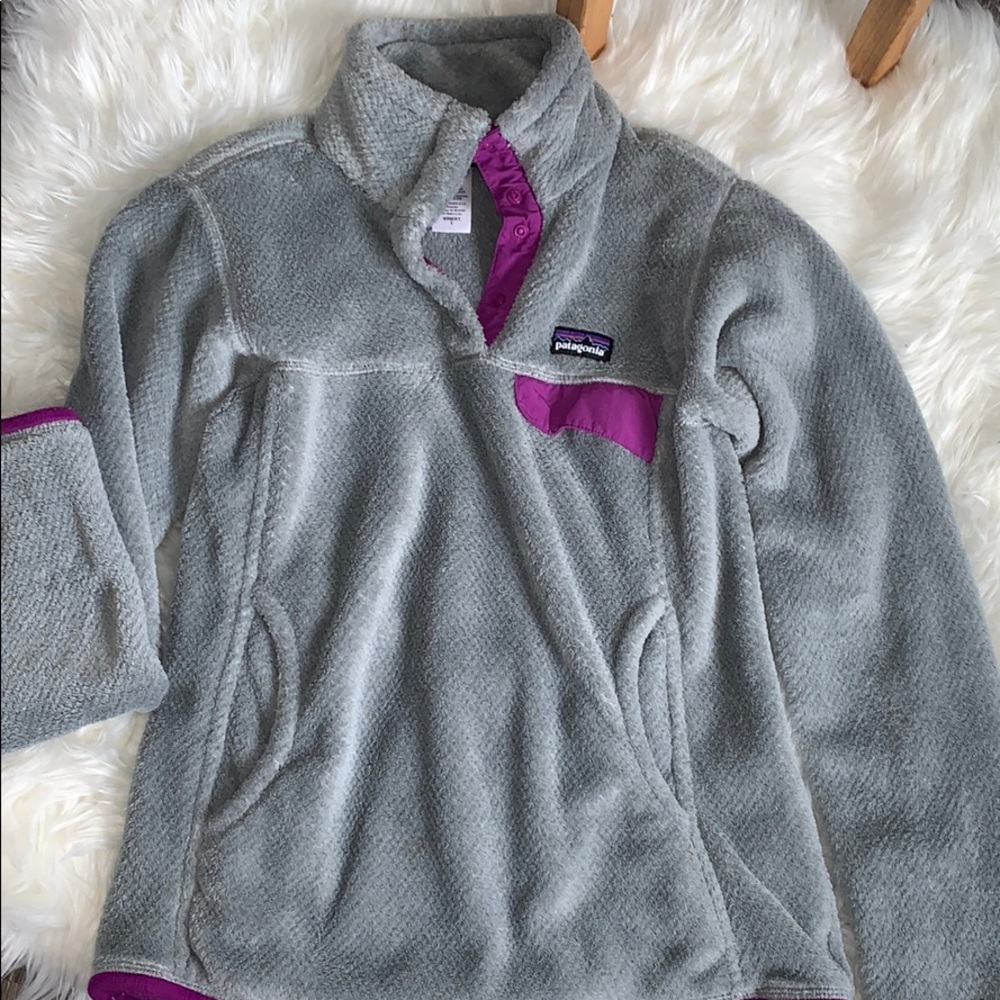 gray patagonia pullover